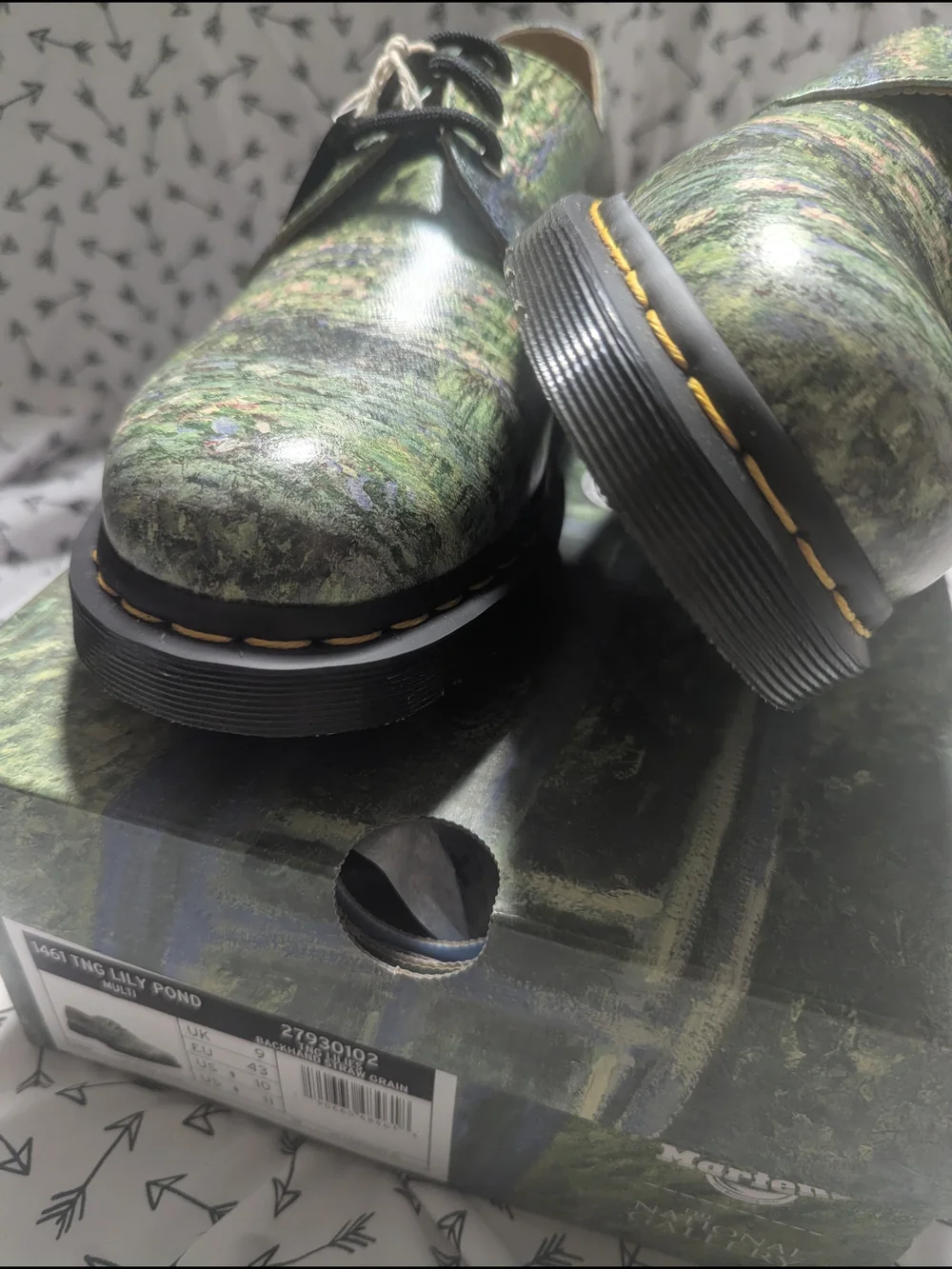 Dr. Martens 1462 The National Gallery Monet Water Lily Pond Oxford Shoe - Picture 4 of 10
